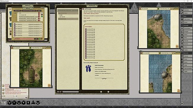 Fantasy Grounds - Pathfinder RPG - GameMastery Map Pack: Lost Island