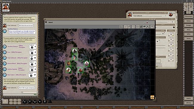Fantasy Grounds - Black Scrolls Tropical Island (Map Tiles Pack)