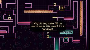 Big NEON Tower VS Tiny Square