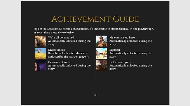 Sigh of the Abyss - Guidebook