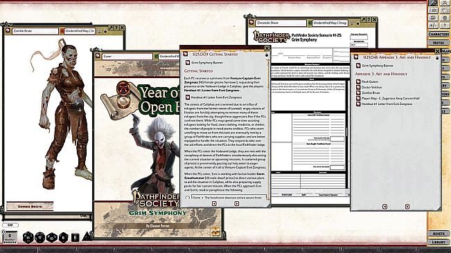 Fantasy Grounds - Pathfinder 2 RPG - Pathfinder Society Scenario #1-25: Grim Symphony