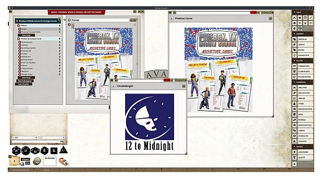Fantasy Grounds - Pinebox Middle School Archetype Cards
