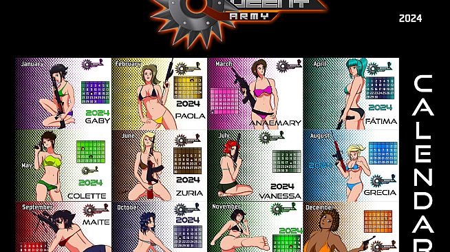Queeny Army Calendar (Updatable)