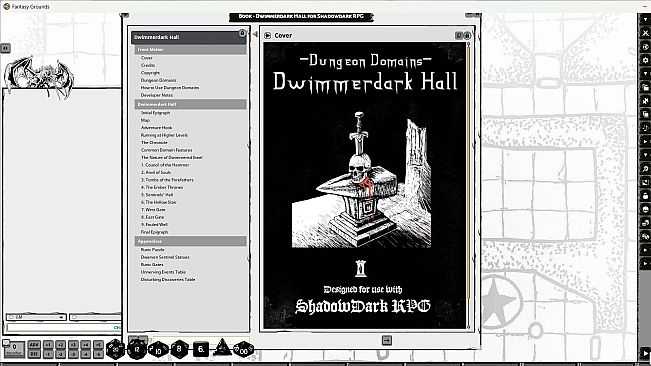 Fantasy Grounds - Dwimmerdark Hall for Shadowdark RPG