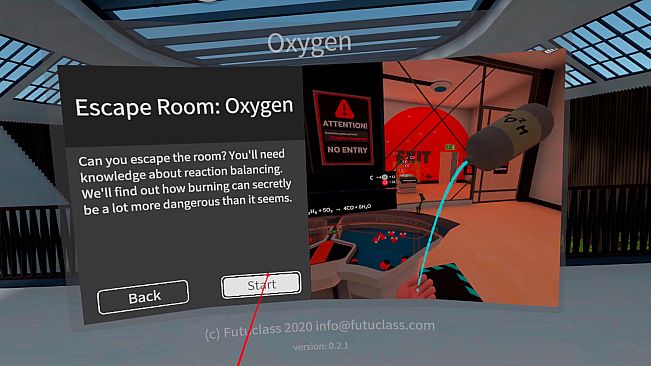 Futuclass - Oxygen Escape Room