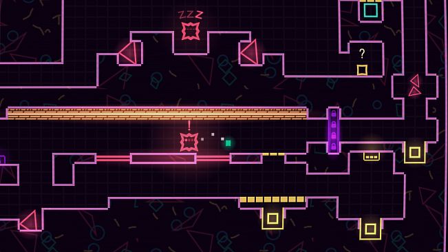 Big NEON Tower VS Tiny Square