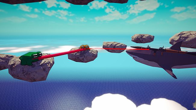 Sticked Together! - Co-op Frog Parkour