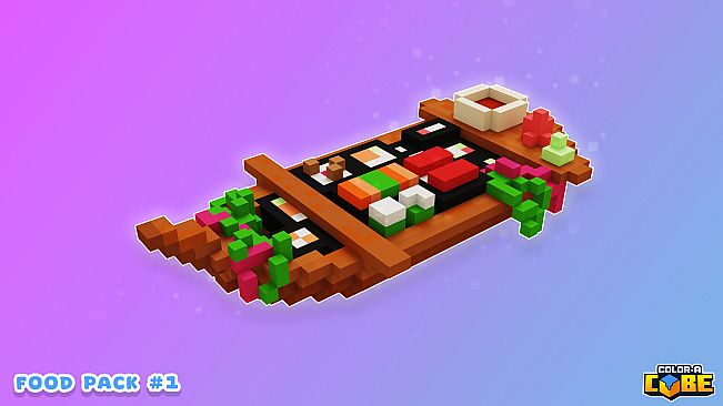 Color a Cube - Food Pack #1