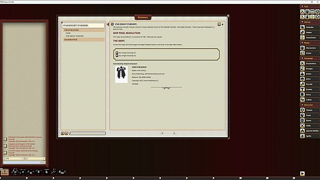 Fantasy Grounds - Starfinder RPG - Starfinder Flip-Mat - Star Knight Starships