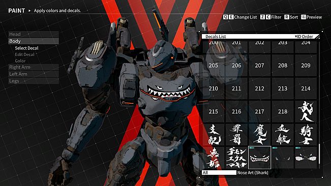 DAEMON X MACHINA - Arsenal Decals Bundle