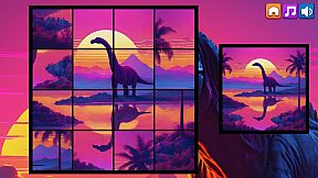OG Puzzlers: Synthwave Dinosaurs