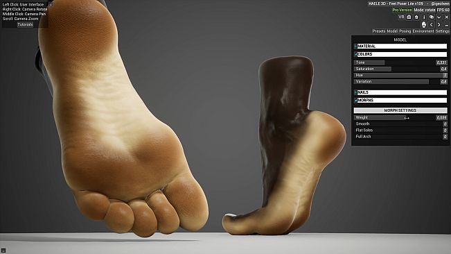 HAELE 3D - Feet Poses Lite - Drawing References