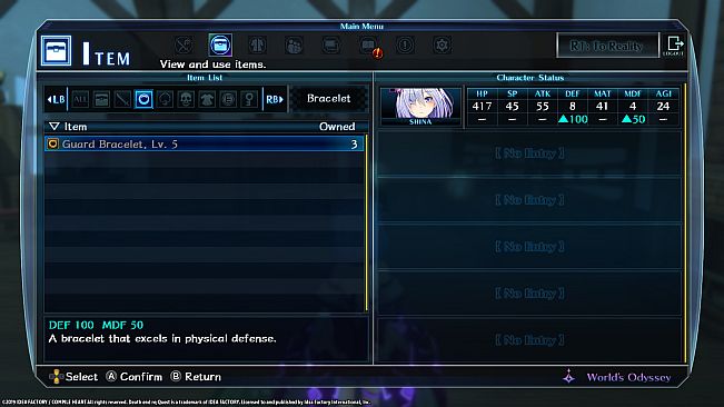 Death end re;Quest Extra Boss & Items