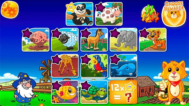 Animal Farm Jigsaw Games for Toddlers, Babys and Kids