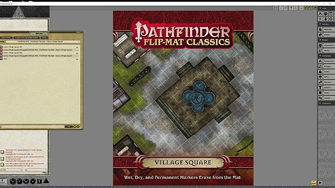 Fantasy Grounds - Pathfinder RPG - Pathfinder Flip-Map - Classic Village Square