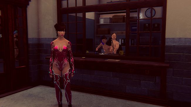 Cyberpunk women for Fuck in police