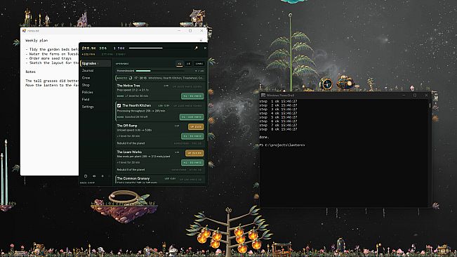Marginalia: A Desktop Garden