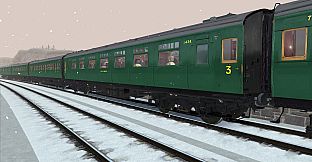 TS Marketplace: Maunsell 59ft Low Window Corridor Coach Pack Southern Malachite Green
