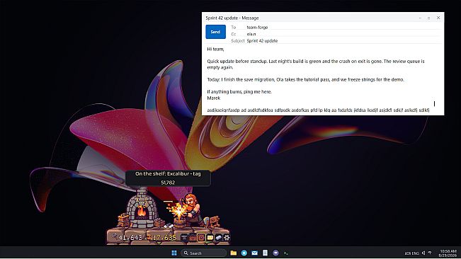 My Desktop Dwarf: Taskbar Forge