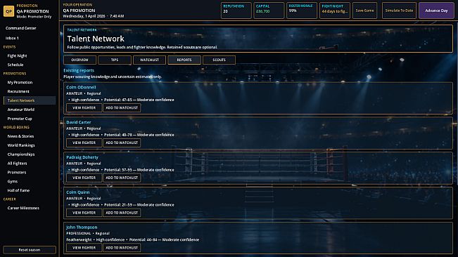 THE FIGHT BUSINESS: BOXING MANAGER