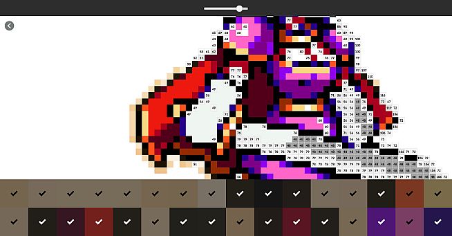 Color by Number - Monster Heroes