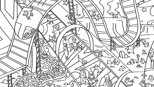 101 Cute Playland Dogs: Find & Paint - Artbook