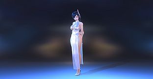 Angel Legion-DLC High-Slit Cheongsam (White)