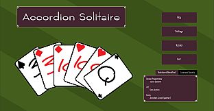 Accordion Solitaire - Developer Art Deck