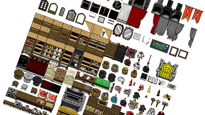 RPG Maker MZ - Pixel Pack 1 Characters - Faces - Tilesets