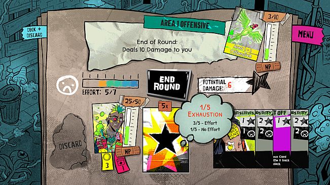 Lucky Punk: a push your luck Deckbuilder