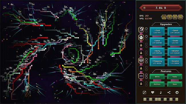 Auto Snakes in Outer Space