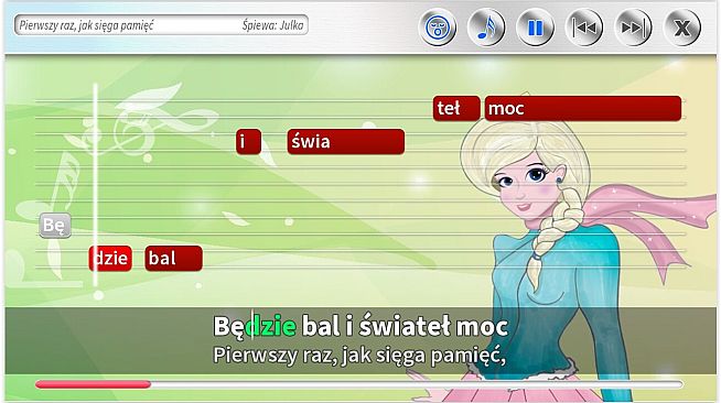 Zabawa Karaoke - Piosenki z filmów Kraina Lodu