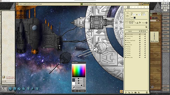 Fantasy Grounds - Fantasy Grounds Spaceship Art Pack