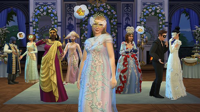 The Sims 4 Lady Bridgerton's Masquerade Ball Fashion Kit