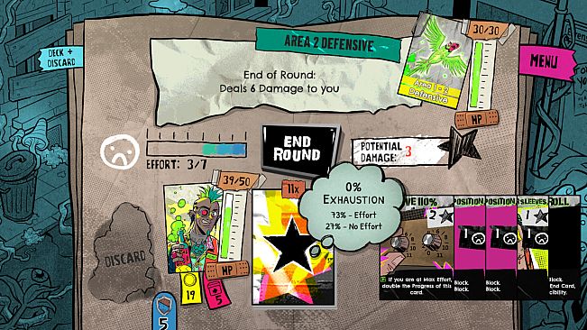 Lucky Punk: a push your luck Deckbuilder