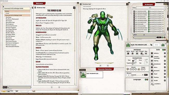 Fantasy Grounds - Necessary Evil Archetype Cards