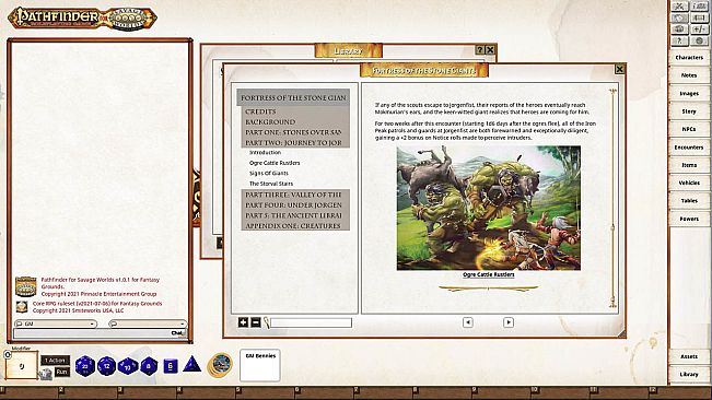 Fantasy Grounds - Pathfinder(R) for Savage Worlds: Rise of the Runelords! Book 4 - Fortress of the Stone Giants
