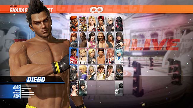DOA6 Diego Deluxe Costume