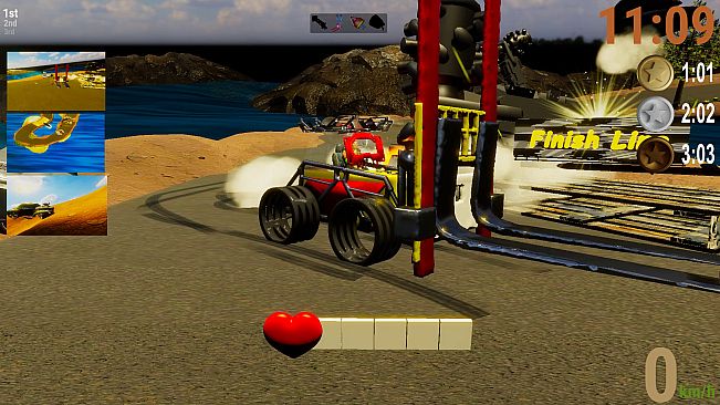 Race! Make 'm finish...