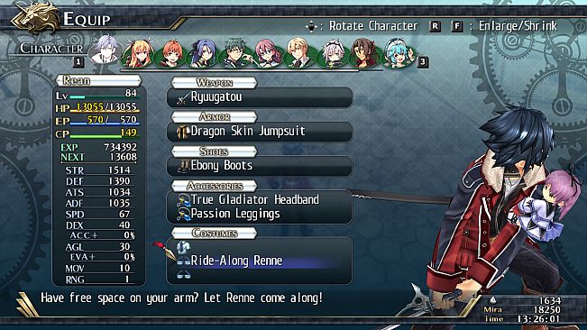 The Legend of Heroes: Trails of Cold Steel II - All Ride-Alongs