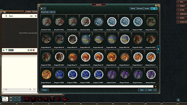 Fantasy Grounds - Portal Packs - Token Essentials: Magnificent Dragons