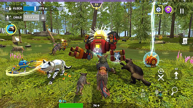 Wolf Hero: Animals vs Robots