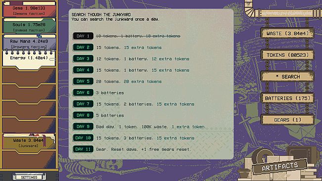 Underworld Idle - Extra Tokens