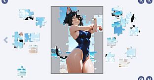 Fancy's Monster Girl Beach Jigsaw Puzzle
