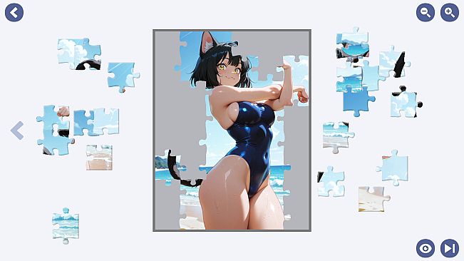 Fancy's Monster Girl Beach Jigsaw Puzzle