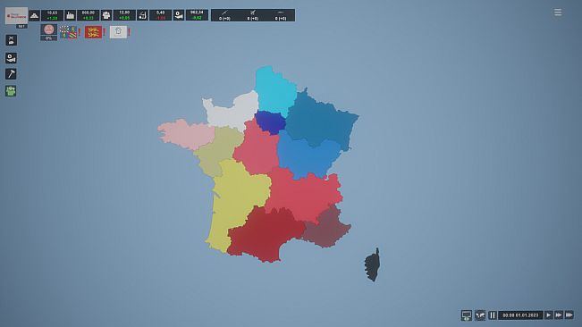 Simulator Countries - regions of France