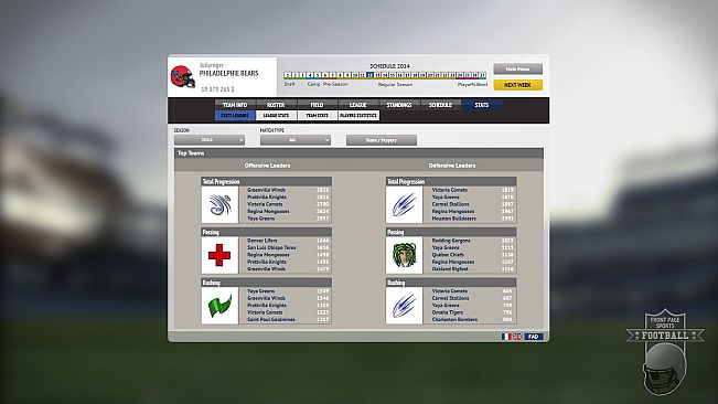 Front Page Sports Football