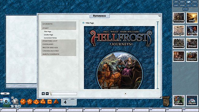 Fantasy Grounds - Hellfrost Journeys (Savage Worlds)
