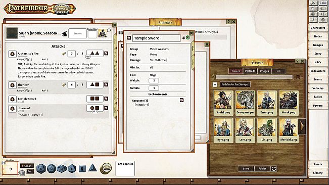 Fantasy Grounds - Pathfinder(R) for Savage Worlds Archetype Set 1