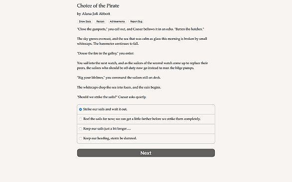 Choice of the Pirate